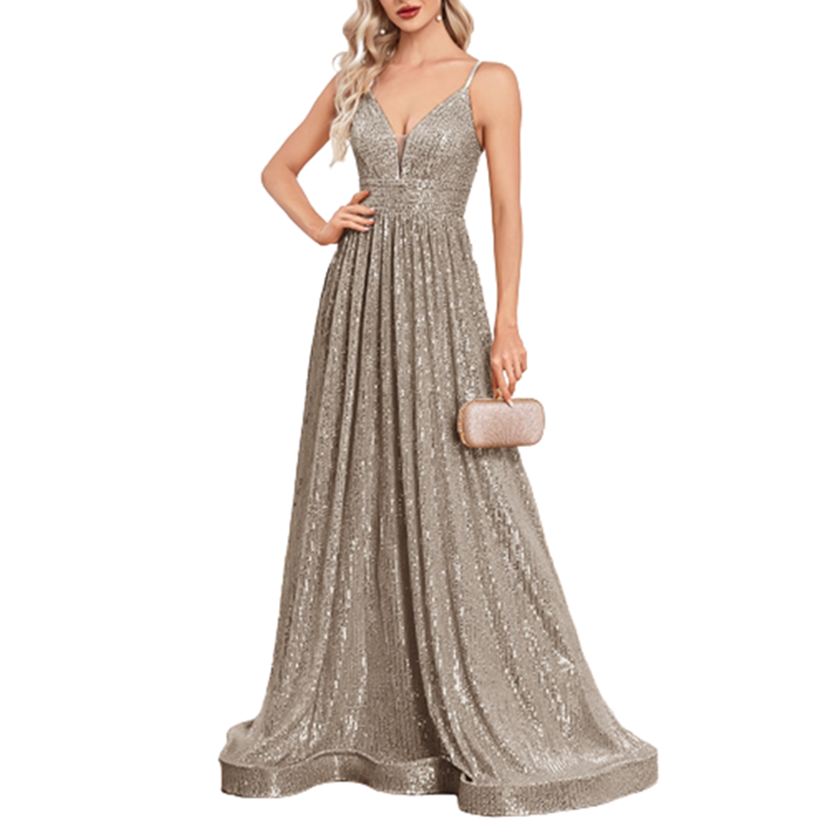 Funki Findz | Dresses | Women's Luxury Strappy Evening Dress