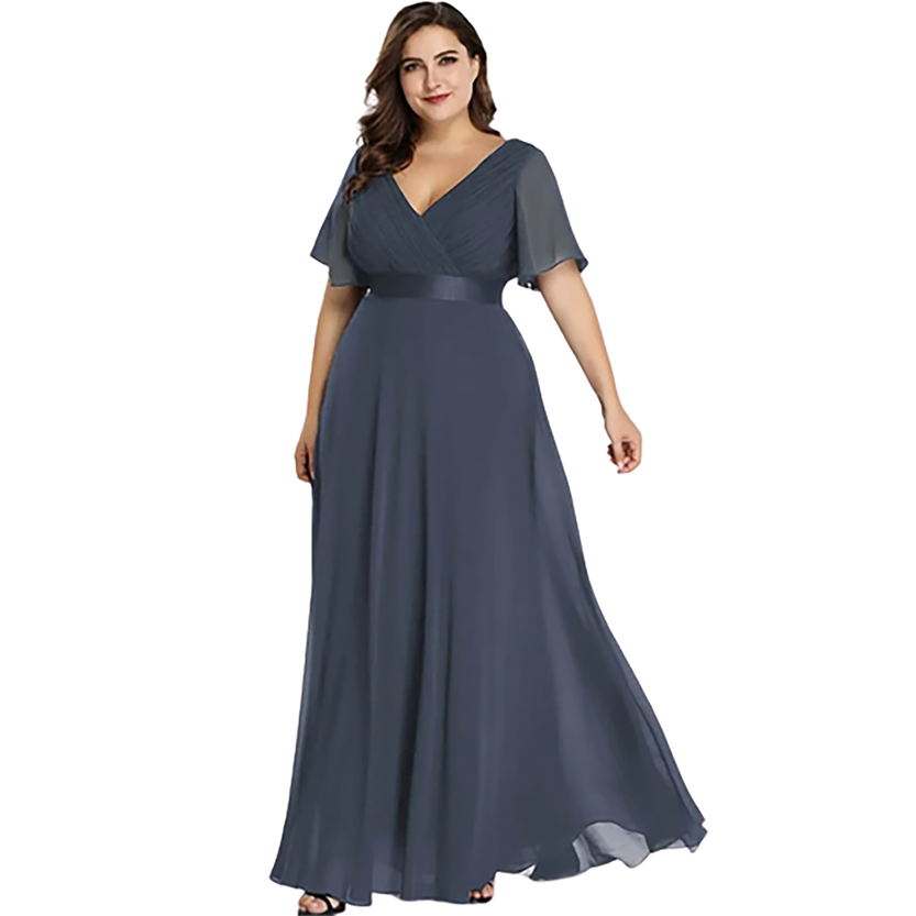 Funki Findz | Dresses | Women's Elegant Chiffon Evening Dress