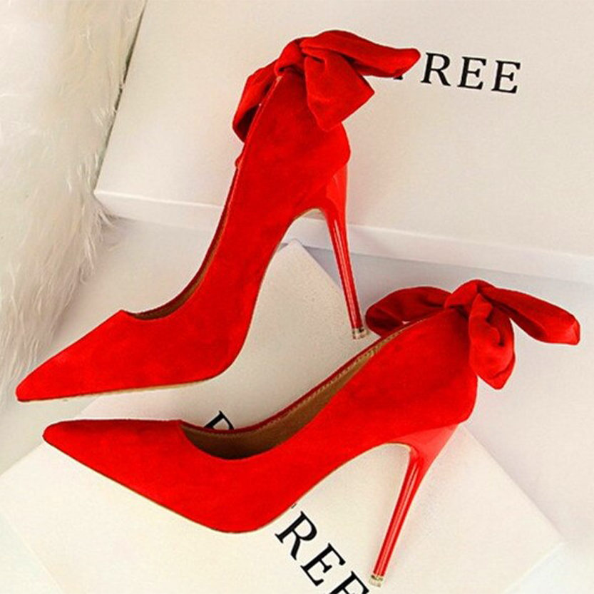 Funki Findz | Shoes | Women's Elegant Bow Tie High Heel Pump