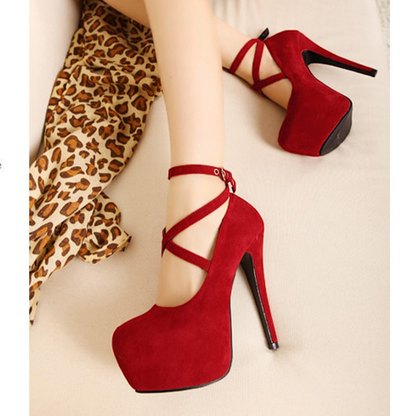 Funki Findz | Shoes | Women's Criss Cross Ankle Strap Platforms