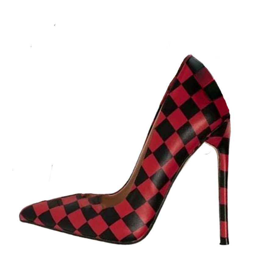 Funki Findz | Shoes | Women's Red Black Checkered Stilettos