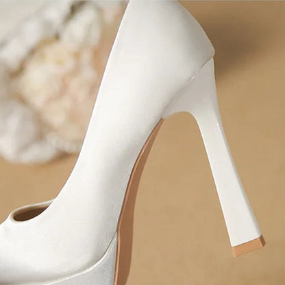 Funki Findz | Shoes | Women's Elegant Satin High Heel Pumps
