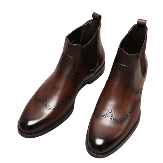Funki Findz | Boots | Men's Leather Formal Dress Ankle Boots