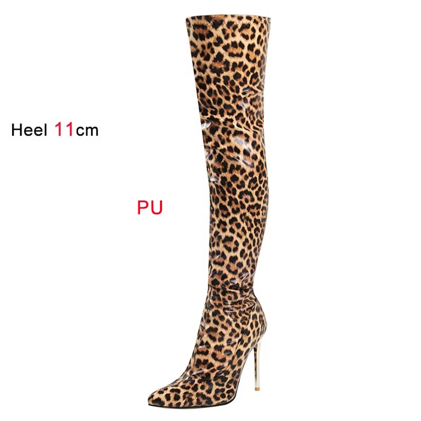 Funki Findz | Boots | Women's Faux Leather Leopard Print Boots