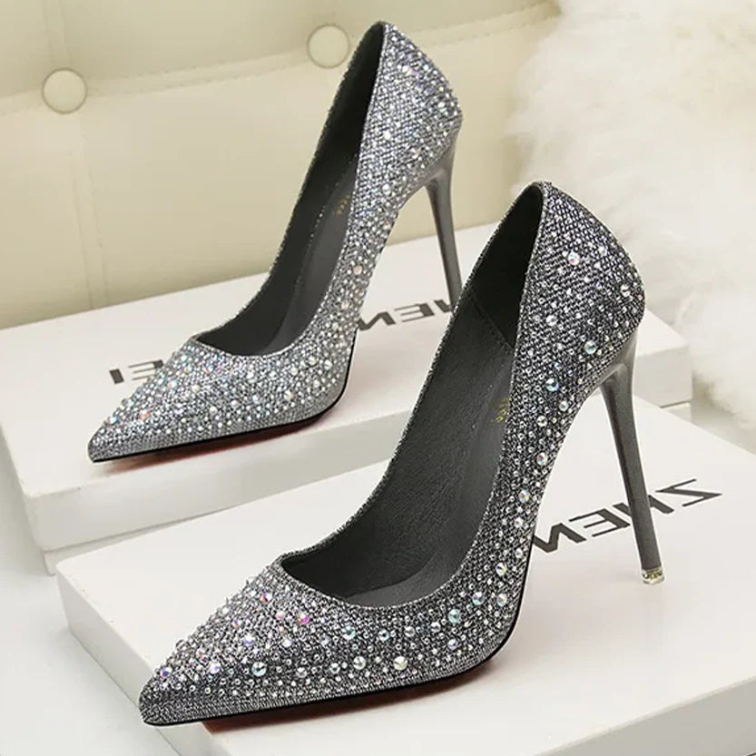 Funki Findz | Shoes | Women's Rhinestone Sparkly Prom Shoes