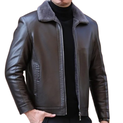 Funki Findz | Jackets | Men's Leather Fleece Lined Short Jackets
