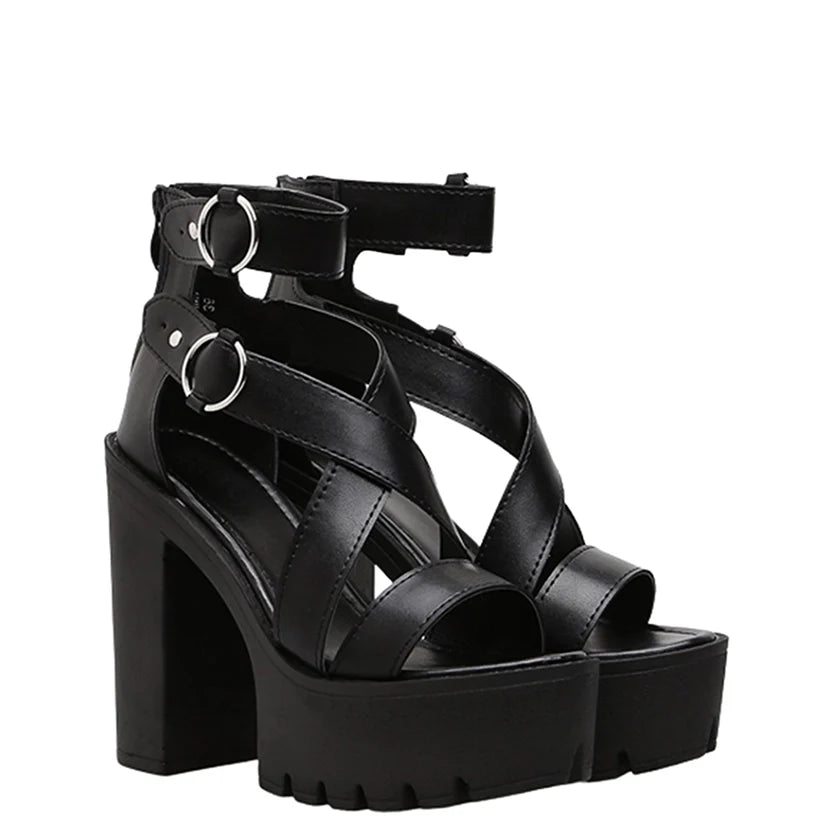 Funki Findz | Shoes | Women's High Gothic Platform Sandals