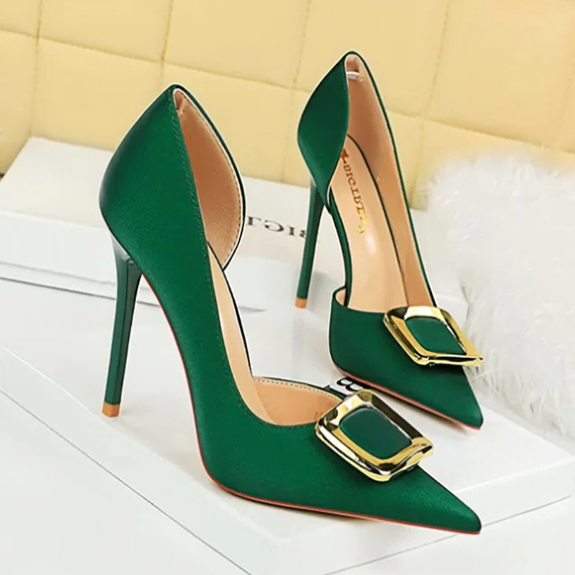 Funki Findz | Shoes | Women's Square Buckle Cut Out Pumps