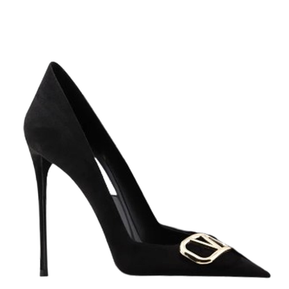 Funki Findz | Shoes | Women's Black Suede Buckled Stilettos