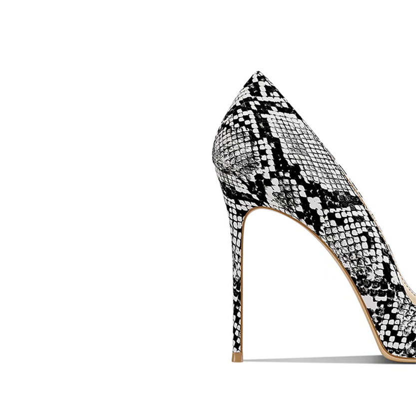 Funki Findz | Shoes | Women's Snake Skin Pattern High Stilettos