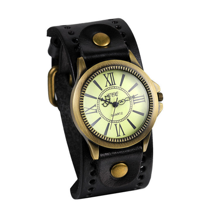 Funki Findz | Watches | Men's Steampunk Goth Style Wide Watch