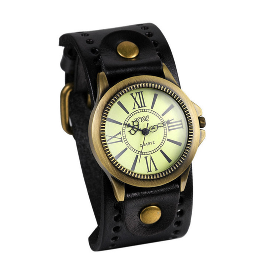 Funki Findz | Watches | Men's Steampunk Goth Style Wide Watch