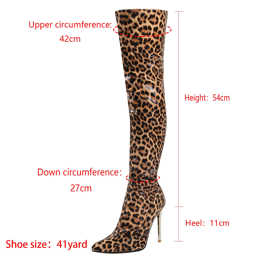 Funki Findz | Boots | Women's Faux Leather Leopard Print Boots