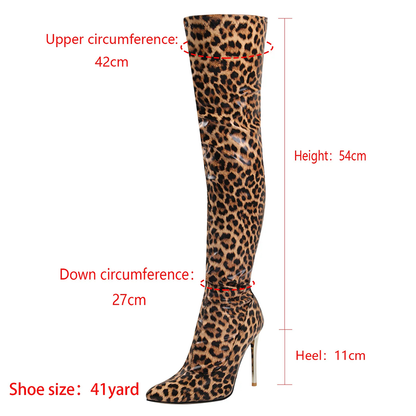 Funki Findz | Boots | Women's Faux Leather Leopard Print Boots
