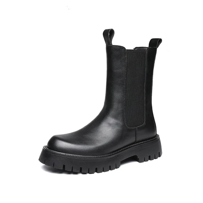 Funki Findz | Boots | Men's Lace Up Mid-Calf Biker Boots