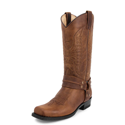 Funki Findz | Boots | Men's Embroidered Cowboy Pull On Boots