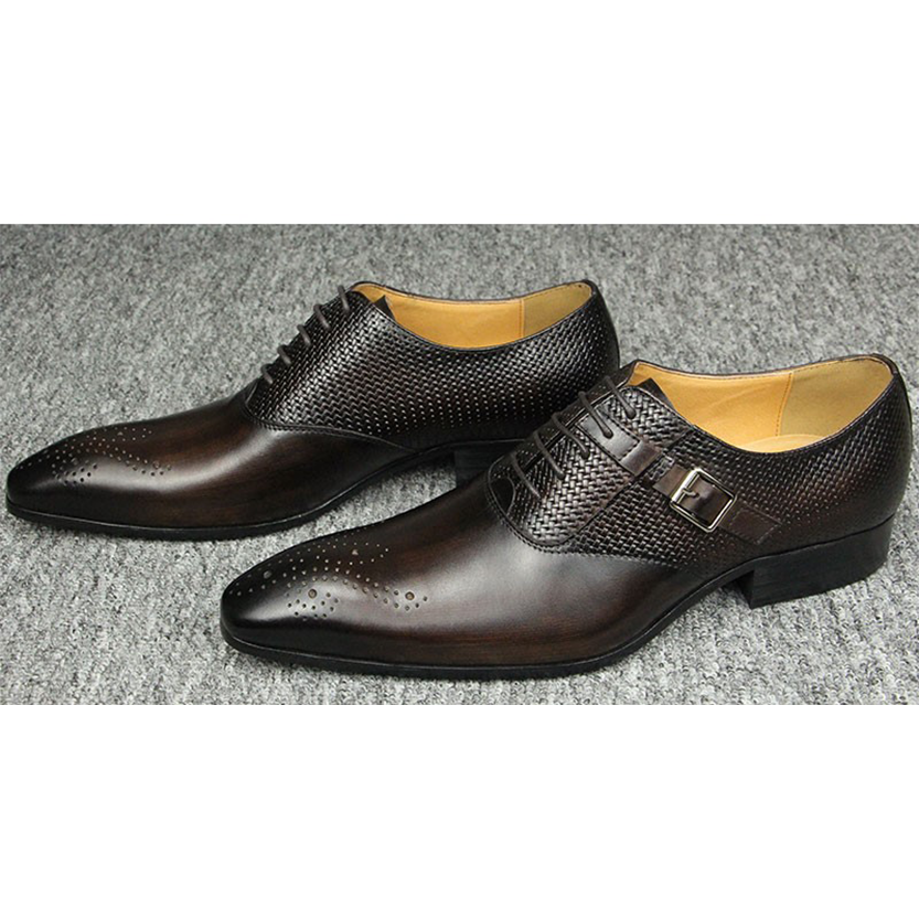 Funki Findz | Shoes | Men's Luxury Leather Brogue Dress Shoe