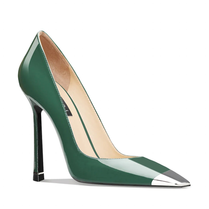 Funki Findz | Shoes | Women's Genuine Leather Metal Toe Heels