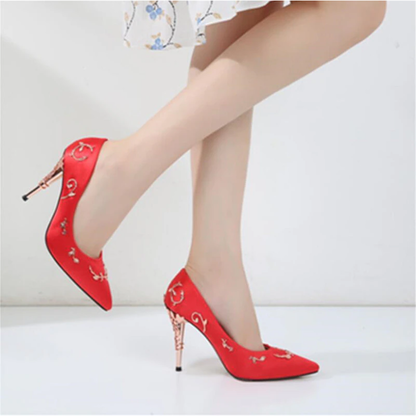 Funki Findz | Shoes | Women's Elegant Silk Formal Prom Stilettos