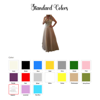Funki Findz | Dresses | Women's Chiffon Beaded Prom Dress