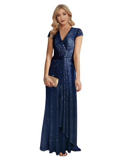 Funki Findz | Dresses | Women's Elegant Long Sequin Dress
