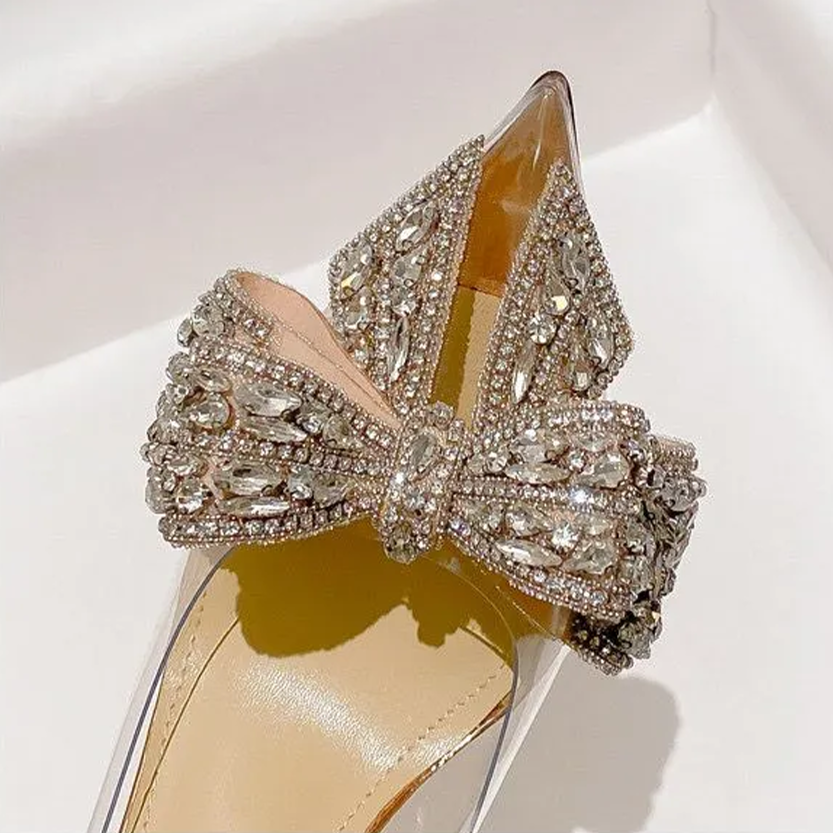 Funki Findz | Shoes | Women's Pointy Toe Clear Wedding Stiletto