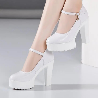 Funki Findz | Shoes | Women's Luxury Leather High Mary Janes
