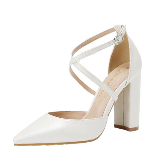 Funki Findz | Shoes | Women's Elegant Cross Strap Bridal Shoes