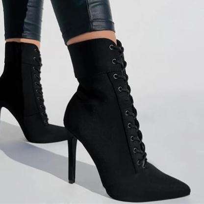 Funki Findz | Boots | Women's Pointed Toe Stiletto Short Boots