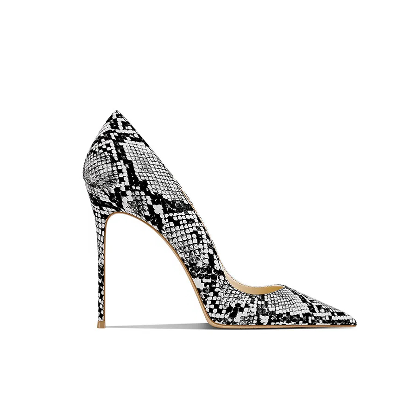 Funki Findz | Shoes | Women's Snake Skin Pattern High Stilettos