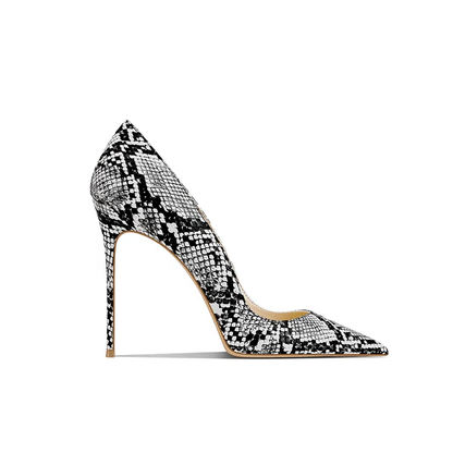 Funki Findz | Shoes | Women's Snake Skin Pattern High Stilettos