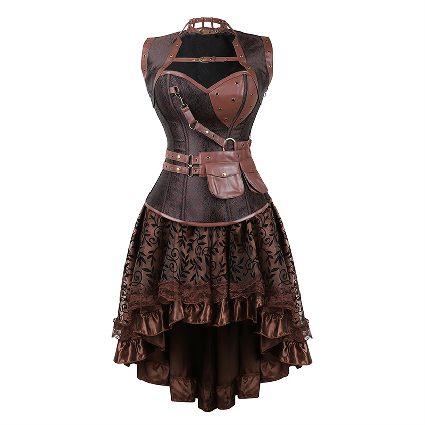 Funki Findz | Dresses | Women's Steampunk Top Corset Skirt Set