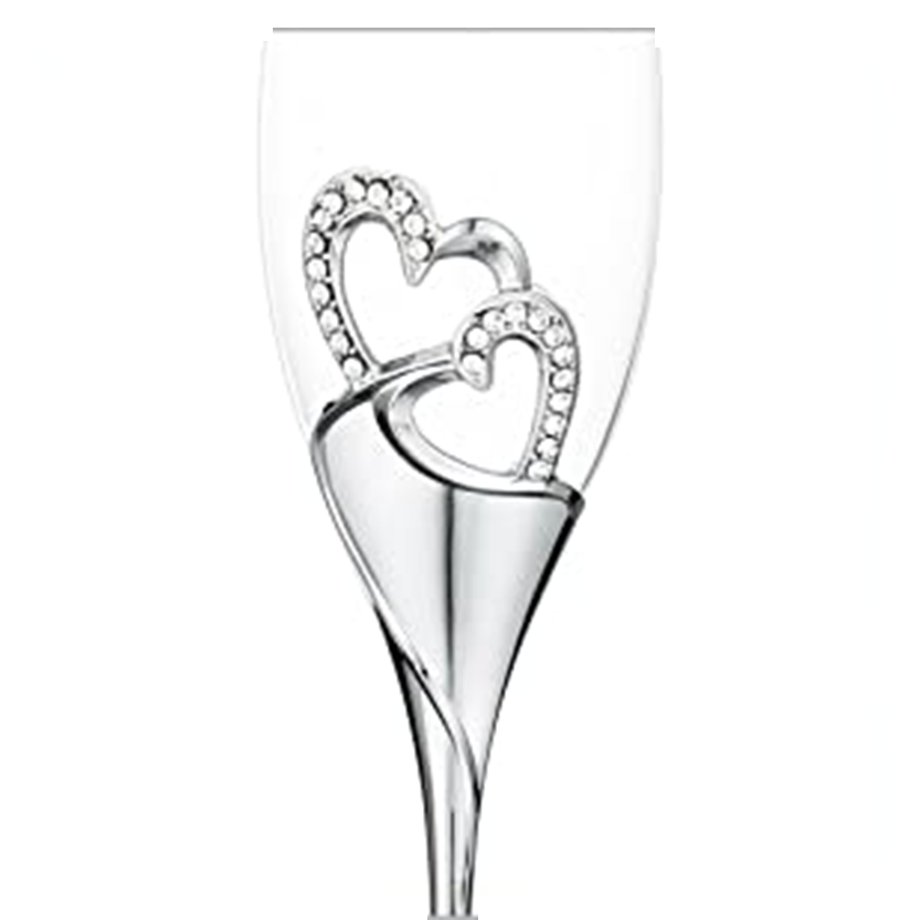 Funki Findz | Glasses | Wedding Champagne Flutes 2 Pcs Set