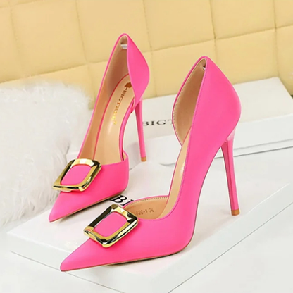 Funki Findz | Shoes | Women's Square Buckle Cut Out Pumps