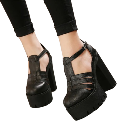 Funki Findz | Shoes | Women's Gothic Punk High Chunky Sandal