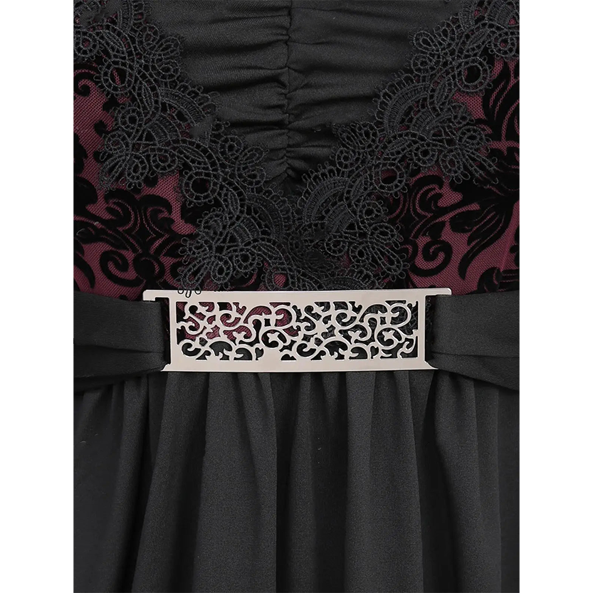 Funki Findz | Shirts | Women's Lace Applique Ruched Mesh Shirt