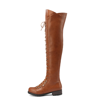 Funki Findz | Boots | Women's Leather Fleece Lace Up Boots