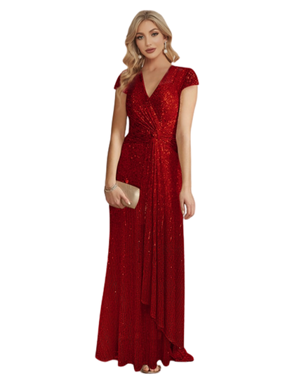 Funki Findz | Dresses | Women's Elegant Long Sequin Dress
