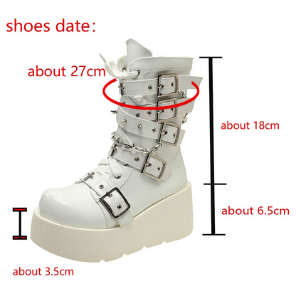 Funki Findz | Boots | Women's New Gothic Style Platform Boots