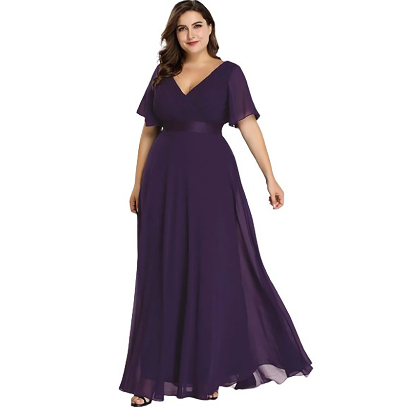 Funki Findz | Dresses | Women's Elegant Chiffon Evening Dress