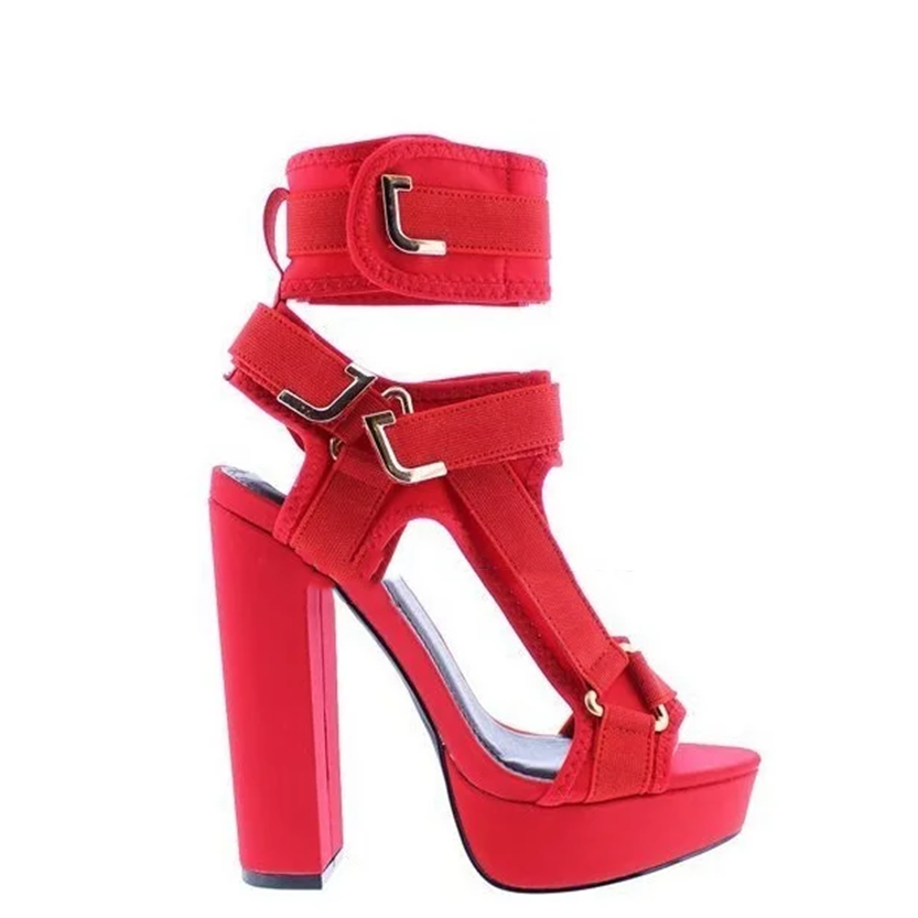 Funki Findz | Shoes | Women's Chunky Heel Strappy Sandals