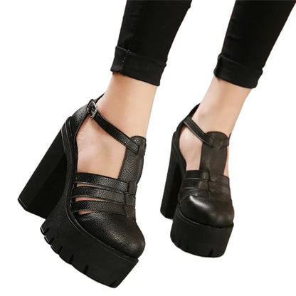 Funki Findz | Shoes | Women's Gothic Punk High Chunky Sandal