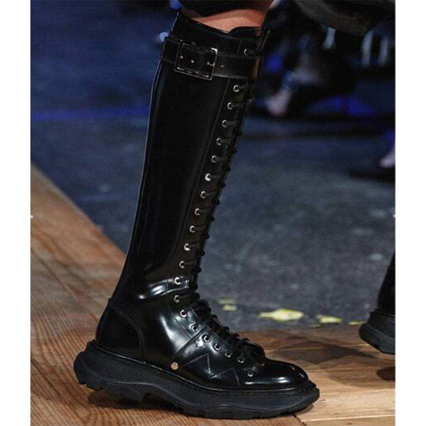 Funki Findz | Boots | Women's White Knee High Lace Up Boots