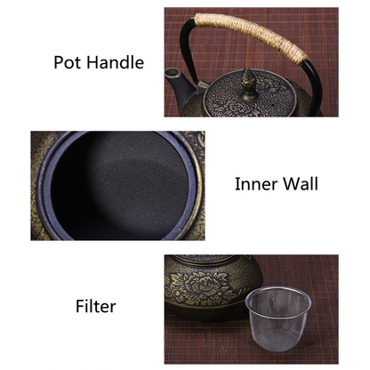 Funki Findz | Teapots | Japanese Style Cast Iron Teapot + Infuser 900ml