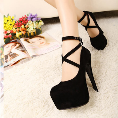 Funki Findz | Shoes | Women's Criss Cross Ankle Strap Platforms