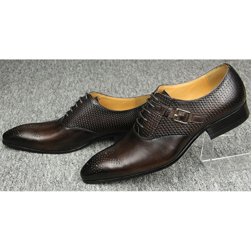 Funki Findz | Shoes | Men's Luxury Leather Brogue Dress Shoe