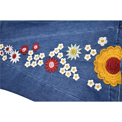 Funki Findz | Pants | Women's Boho Hippy Embroidered Jeans