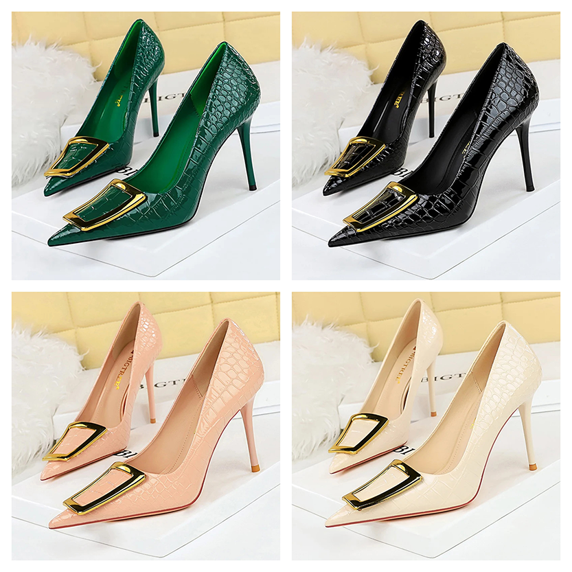 Funki Findz | Shoes | Women's Metal Buckle Pointed Toe Pumps