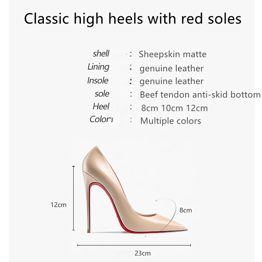 Funki Findz | Shoes | Women's Genuine Leather Red Sole Heels
