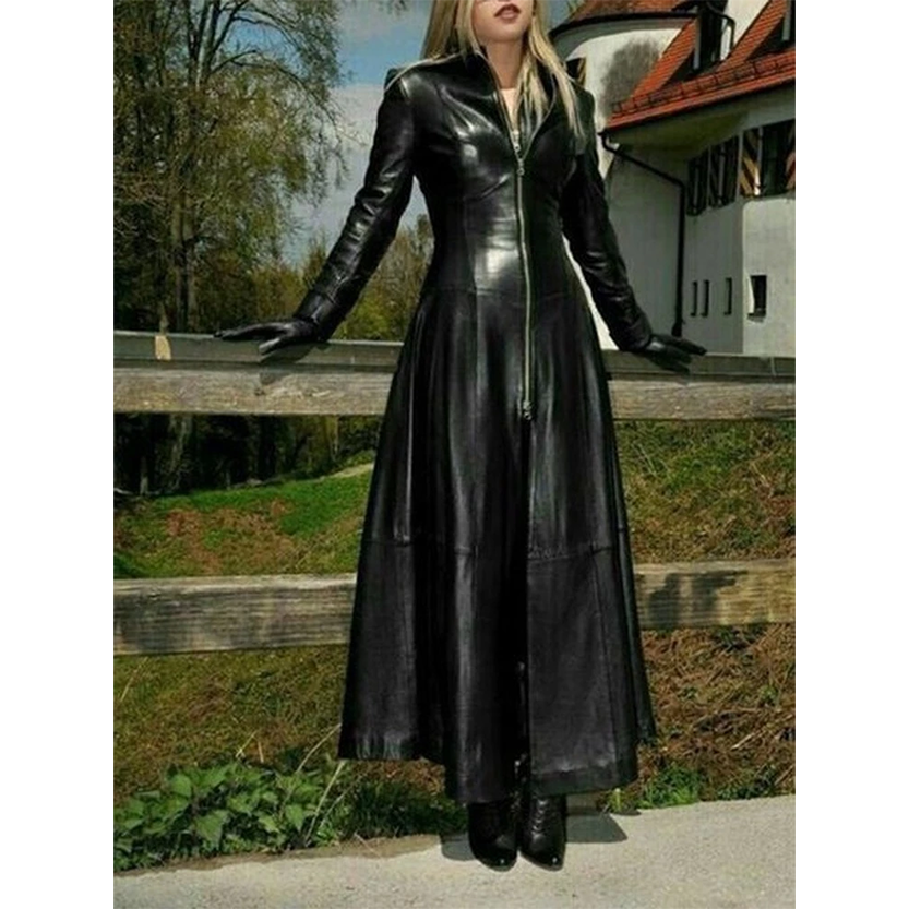 Funki Findz | Jackets | Women's Faux Leather Long Jackets